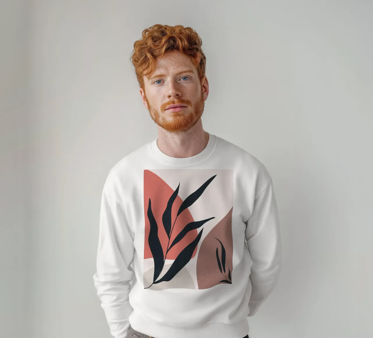 Arte bohémien con foglie floreali felpa da BasicShopByBell