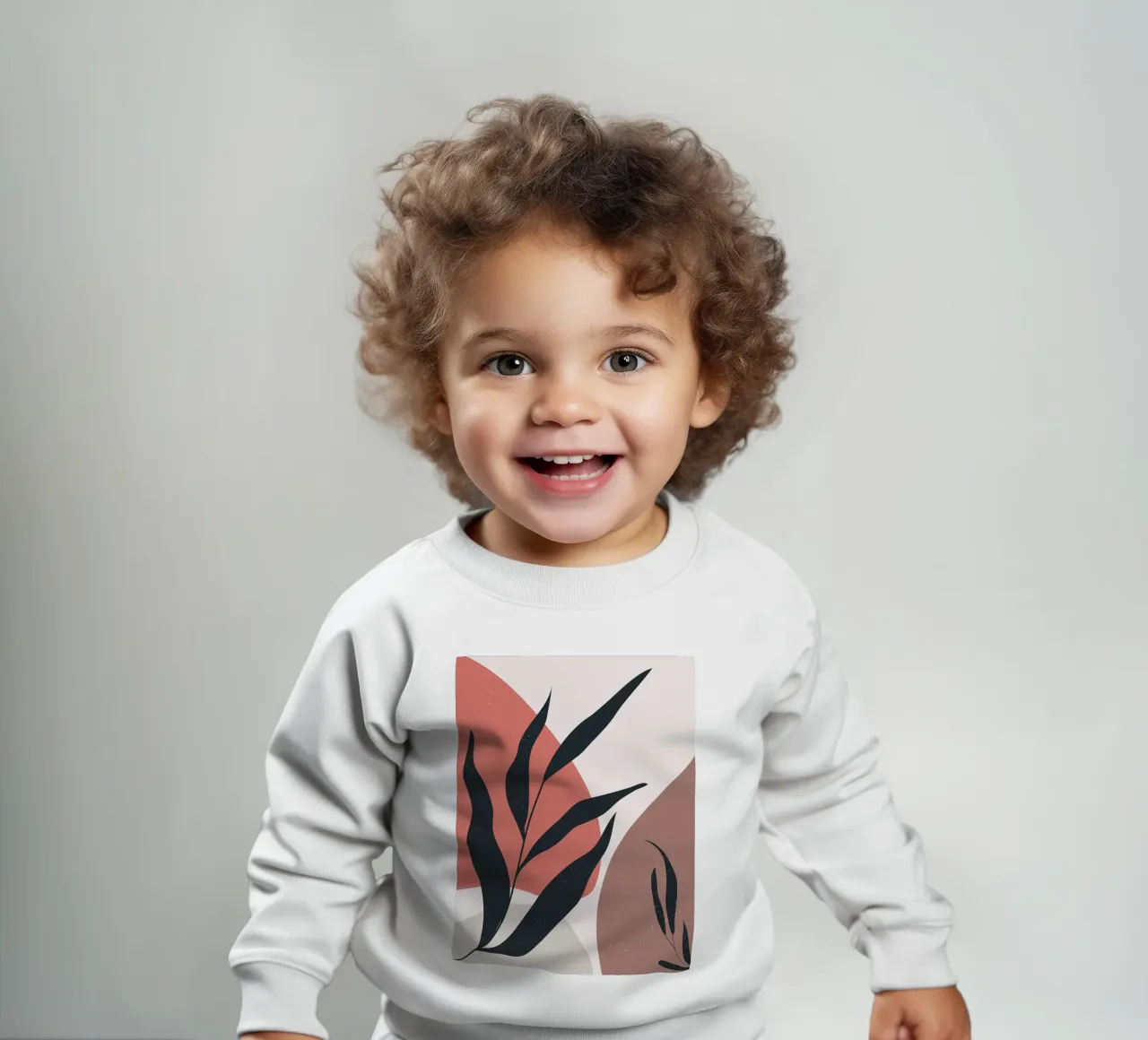 Arte bohémien con foglie floreali felpa neonato da BasicShopByBell