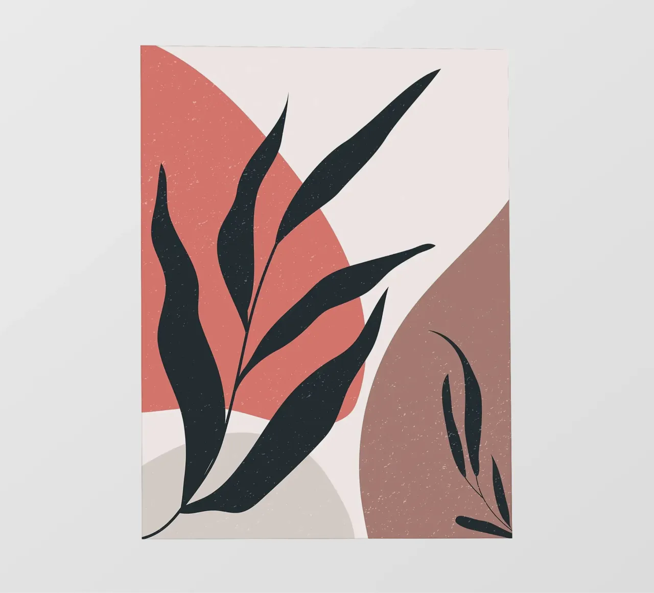 Arte bohémien con foglie floreali telo in pvc da BasicShopByBell