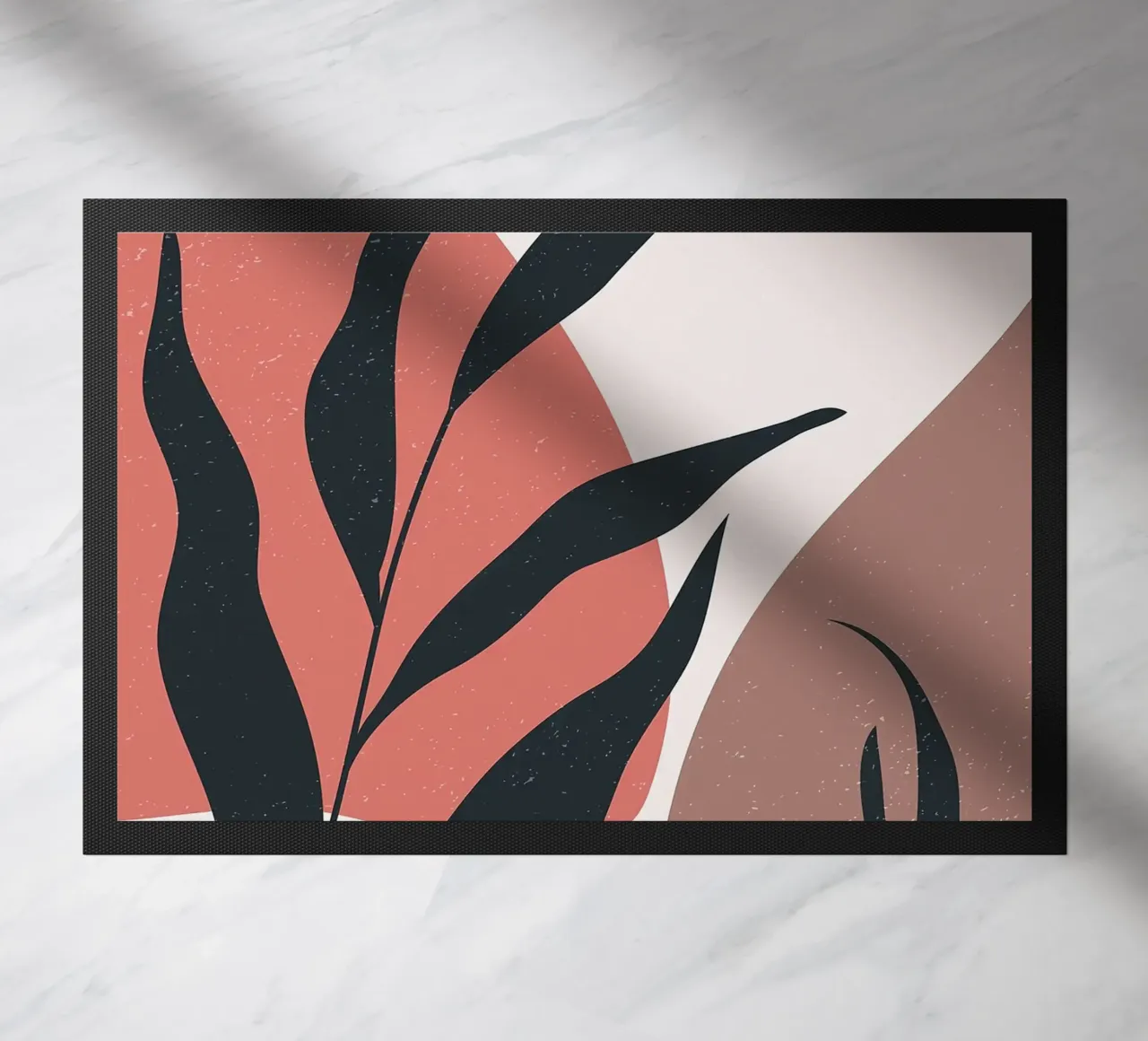 Arte bohémien con foglie floreali zerbino da BasicShopByBell