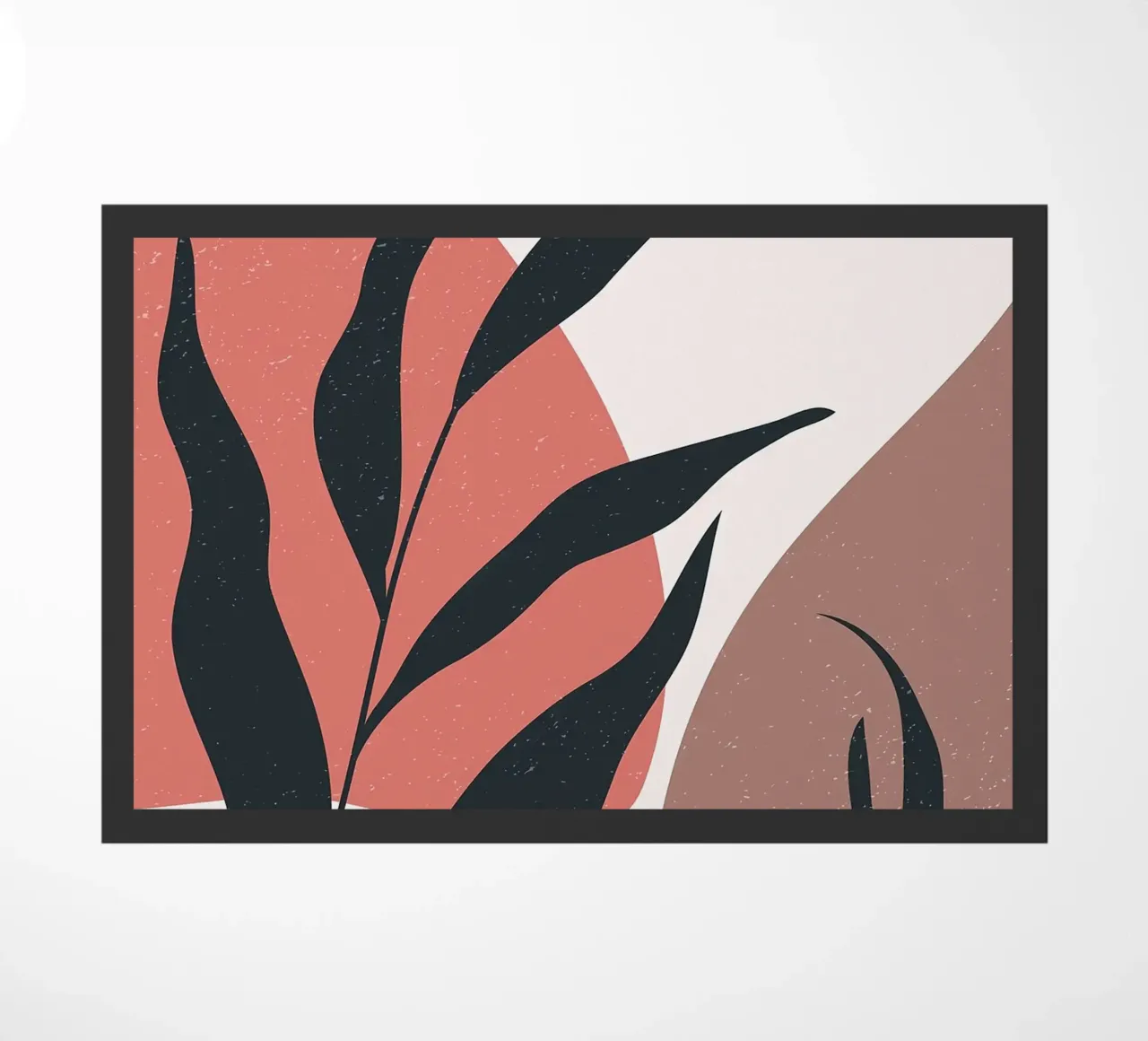 Arte bohémien con foglie floreali zerbino da BasicShopByBell