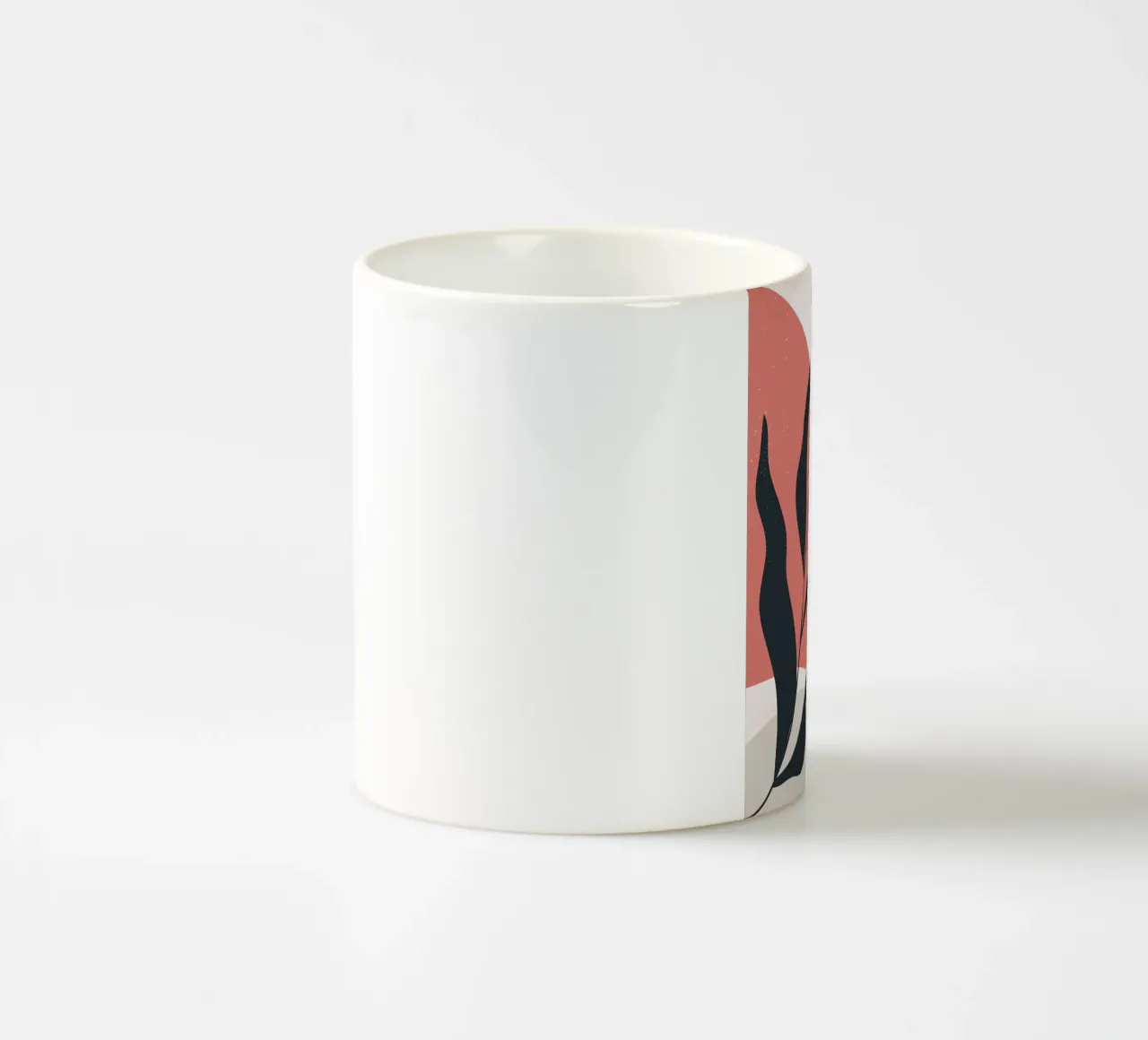 Arte bohémien con foglie floreali tazza in ceramica da BasicShopByBell
