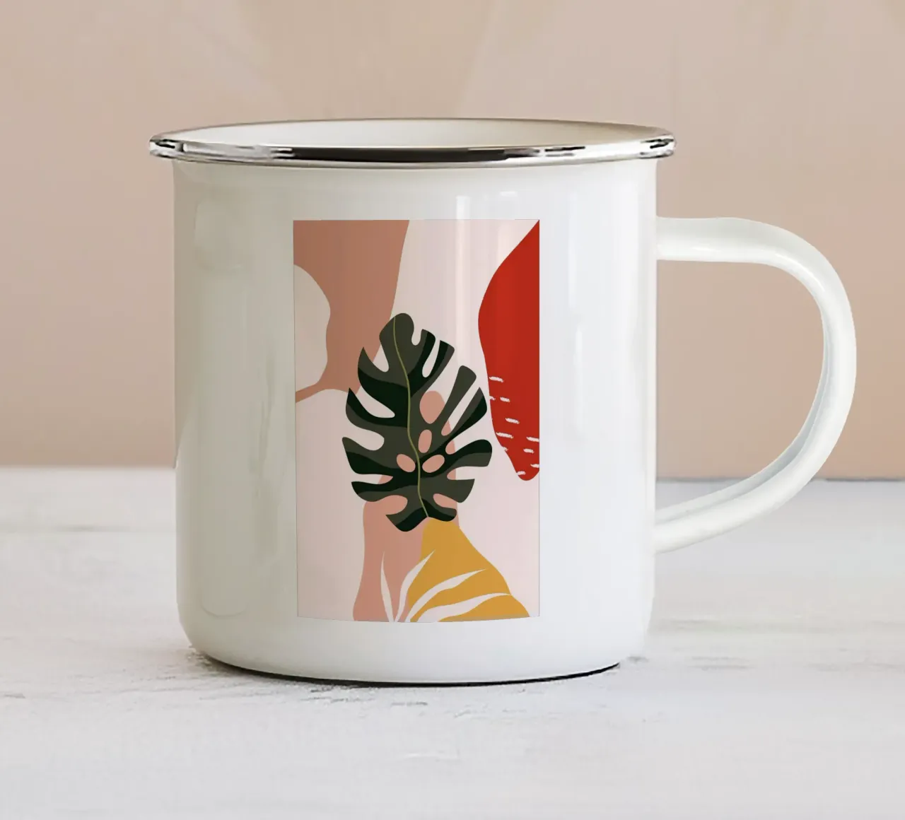 Monstera Estetica Foglia tazza in smalto da BasicShopByBell
