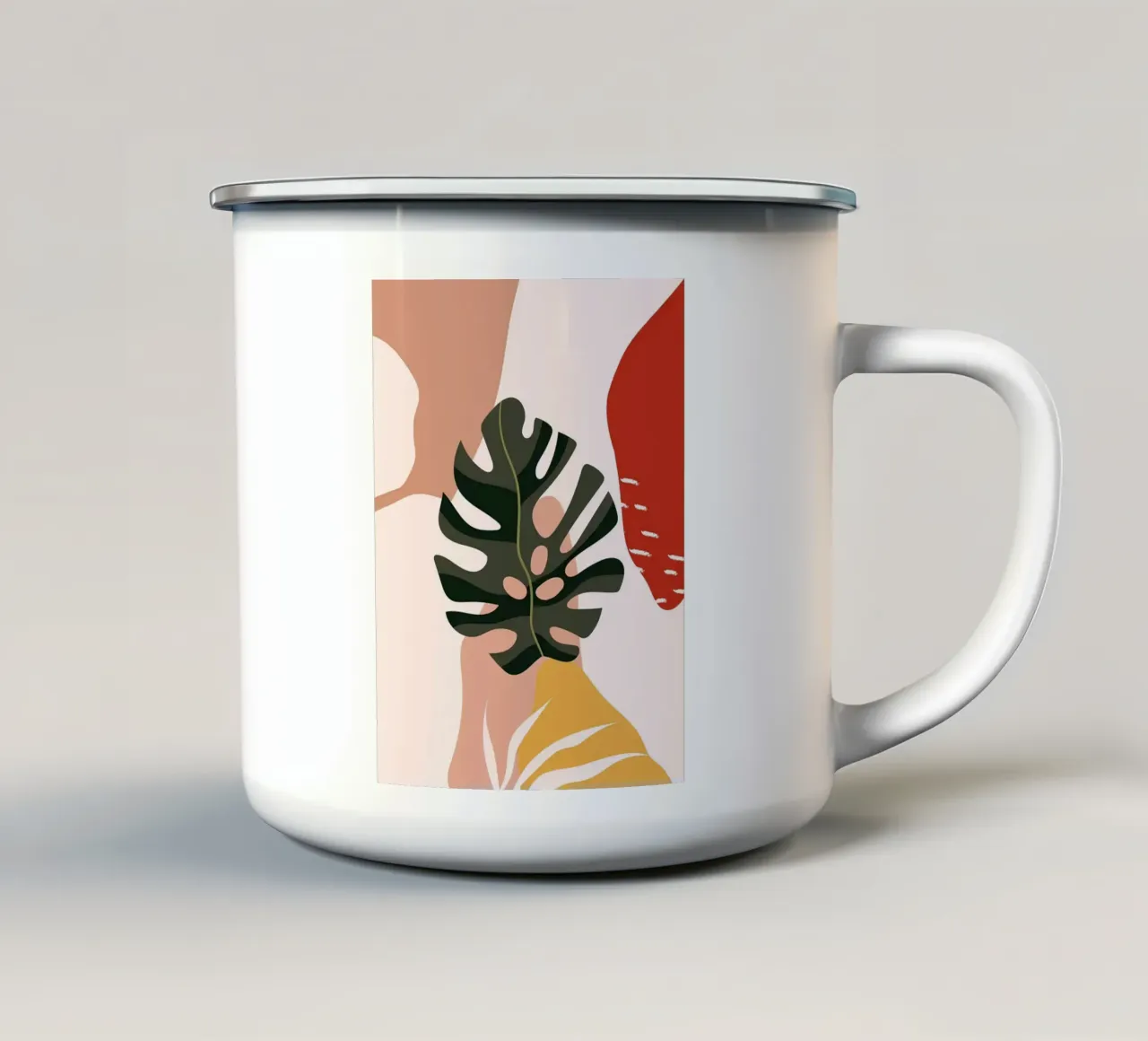 Monstera Estetica Foglia tazza in smalto da BasicShopByBell