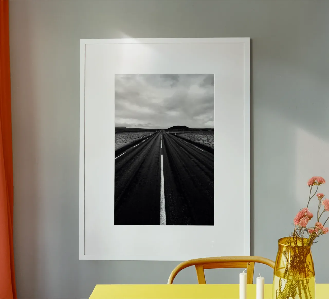 Straight road poster da Fjöllart