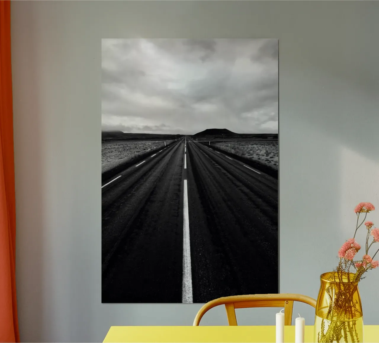 Straight road poster da Fjöllart