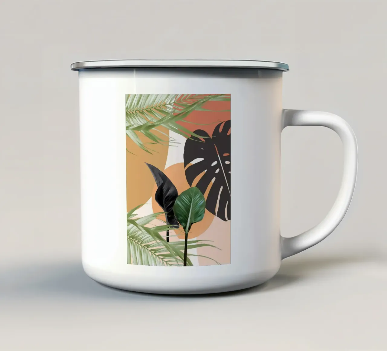 Foglie Finezza estiva tazza in smalto da BasicShopByBell