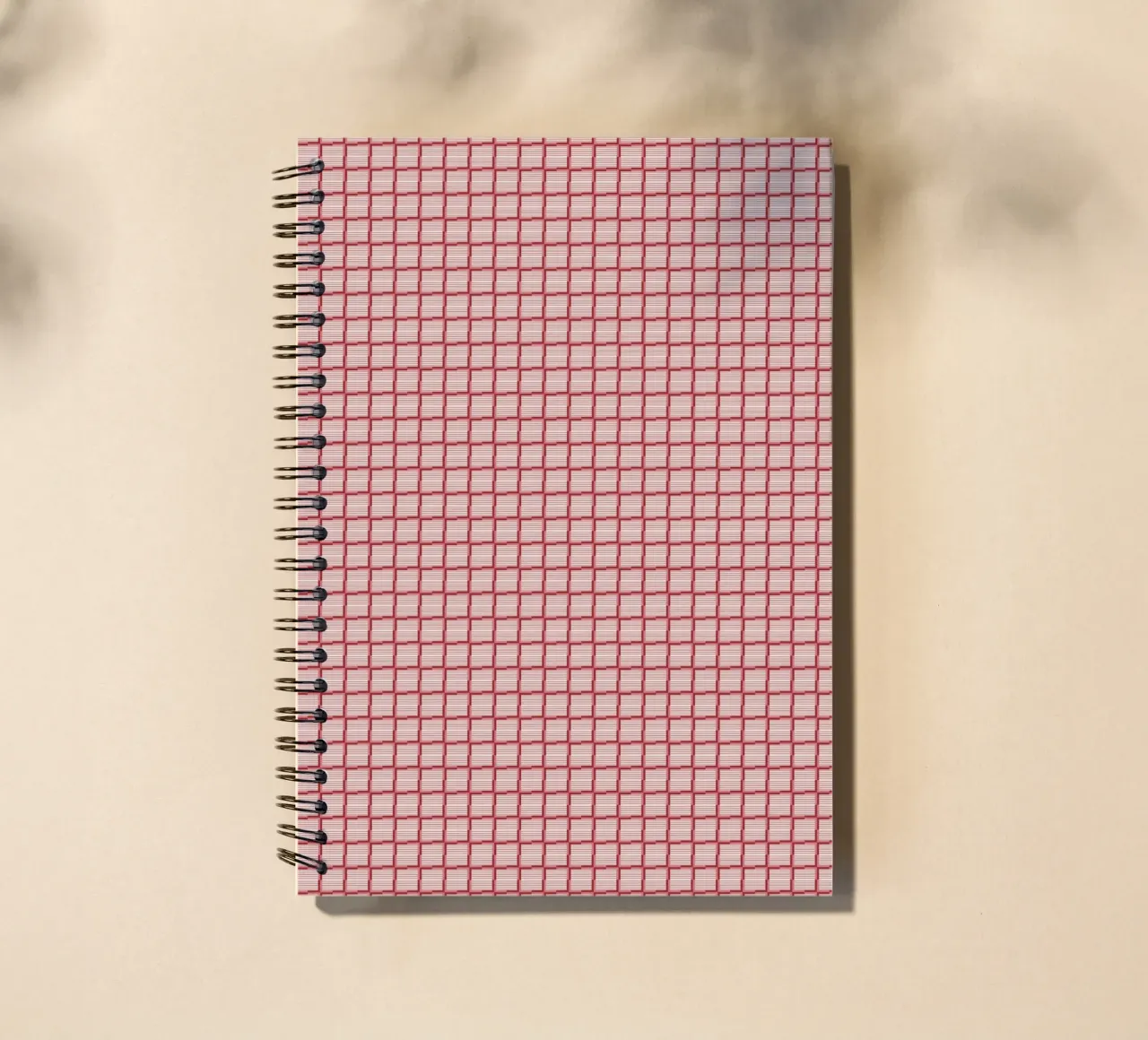 Repeating Red Brick Pattern spiral notebook by Life of Pie