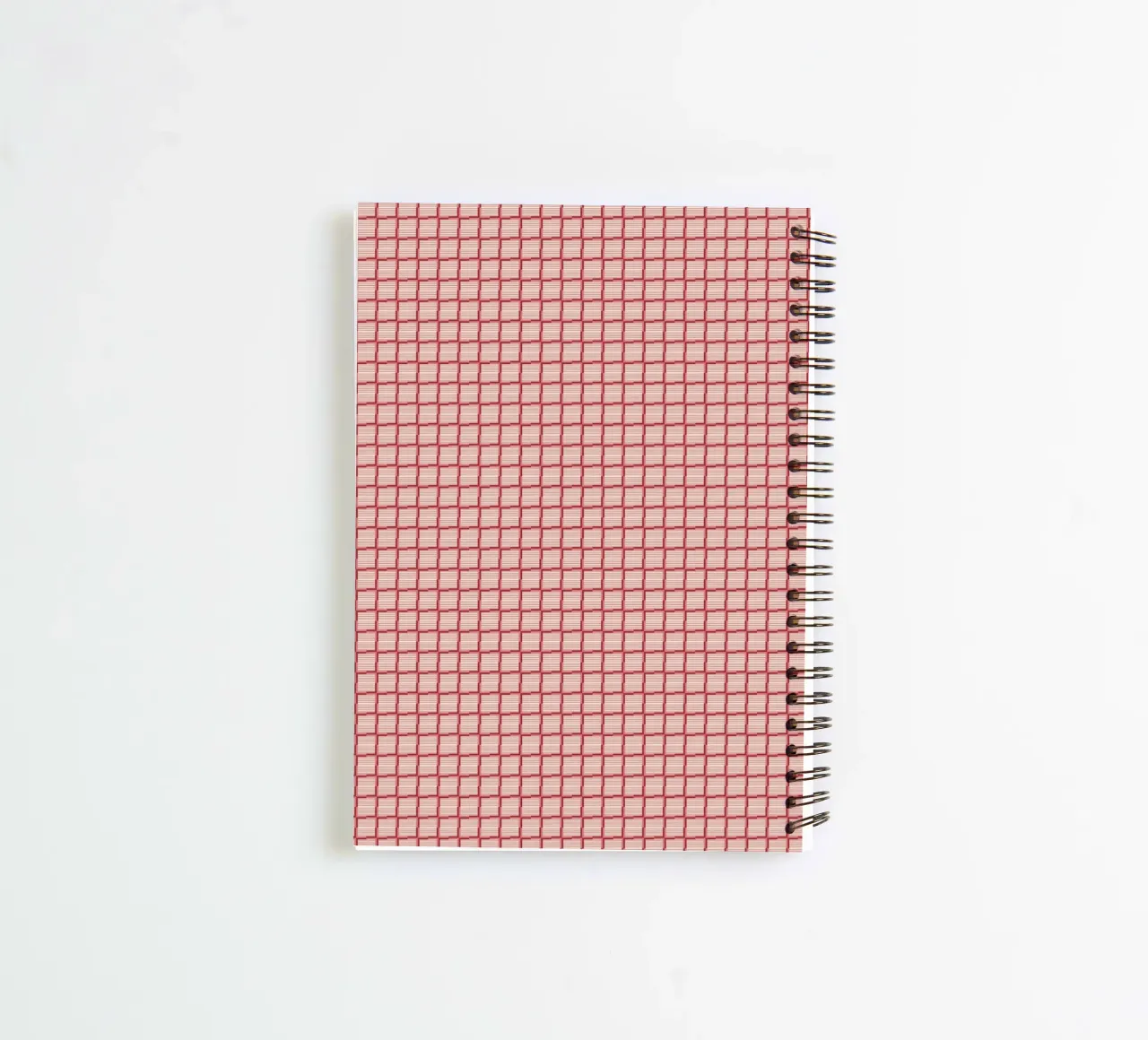 Repeating Red Brick Pattern spiral notebook by Life of Pie