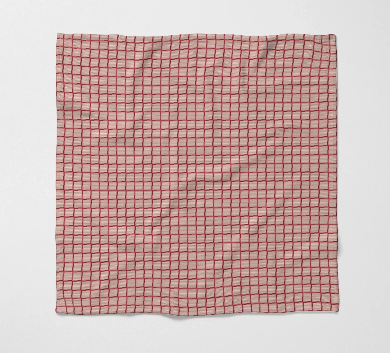 Repeating Red Brick Pattern fleece blanket by Life of Pie
