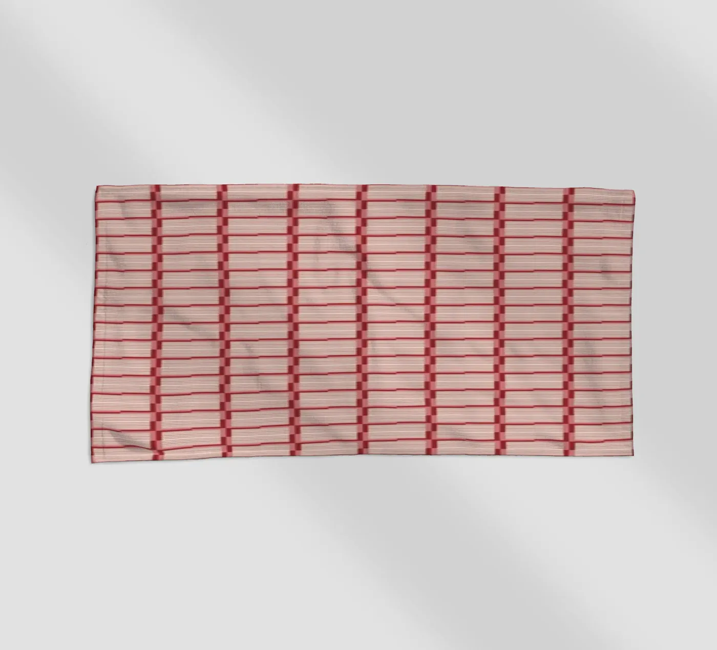 Repeating Red Brick Pattern serviette de plage de Life of Pie