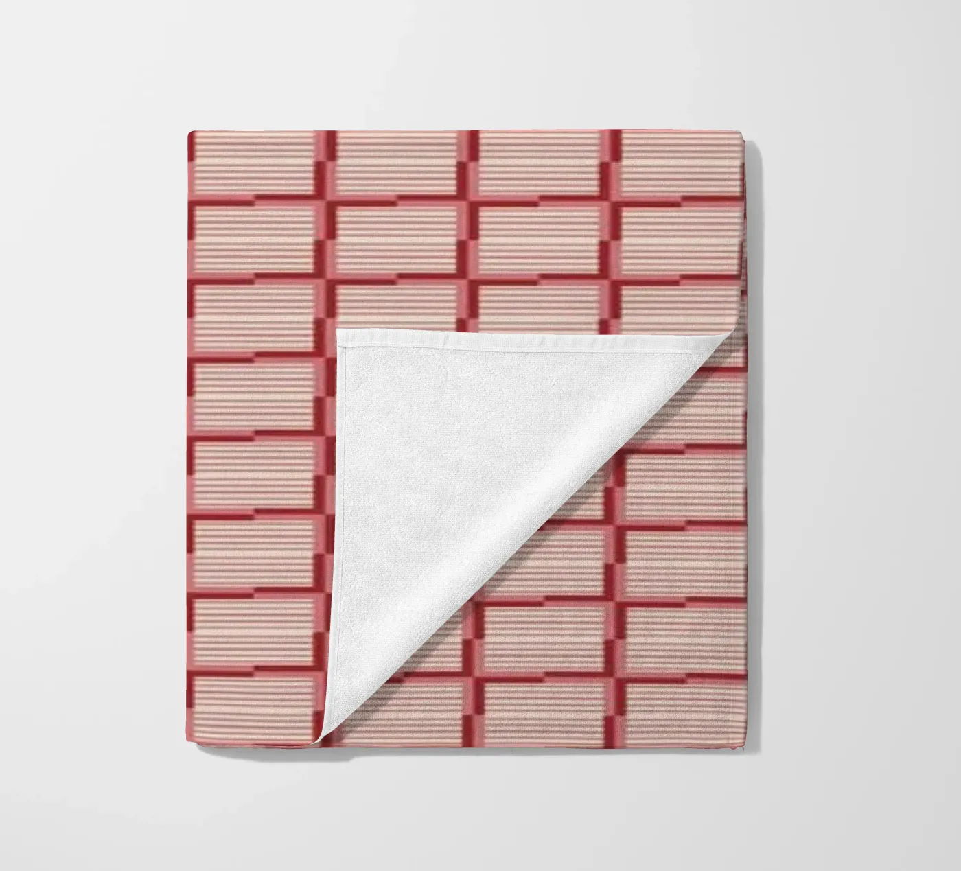 Repeating Red Brick Pattern serviette de plage de Life of Pie