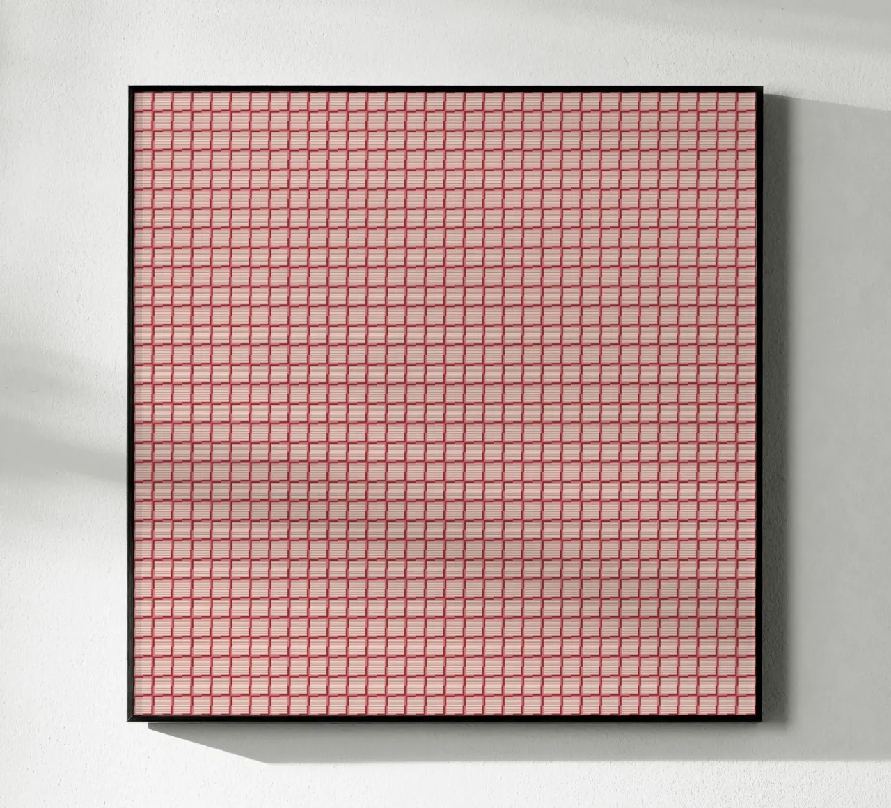 Répétition du motif des briques rouges plexiglas de Life of Pie