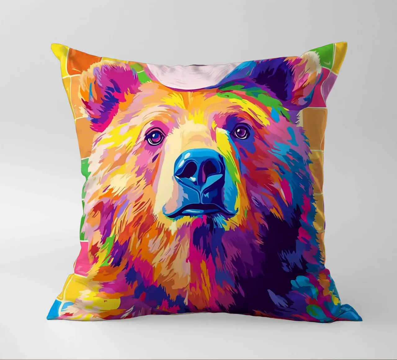 Orso colorato con rotolo di carta igienica cuscino da JoyWalkerShop