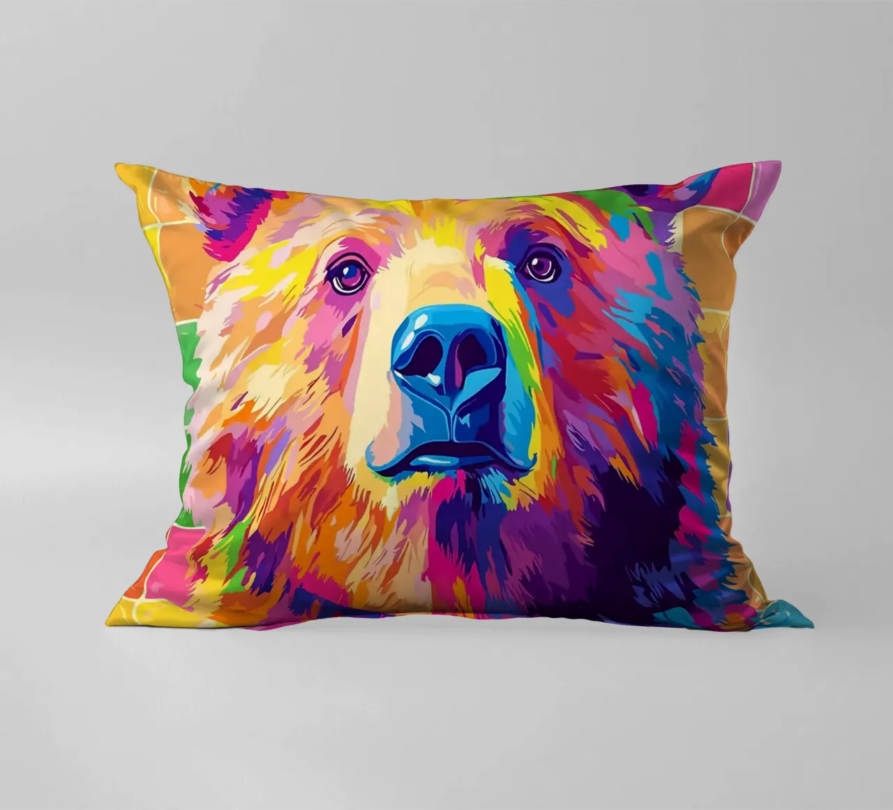 Orso colorato con rotolo di carta igienica cuscino da JoyWalkerShop