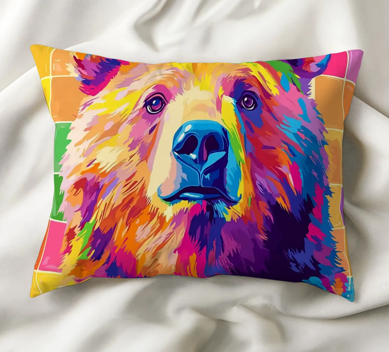 Orso colorato con rotolo di carta igienica cuscino da JoyWalkerShop