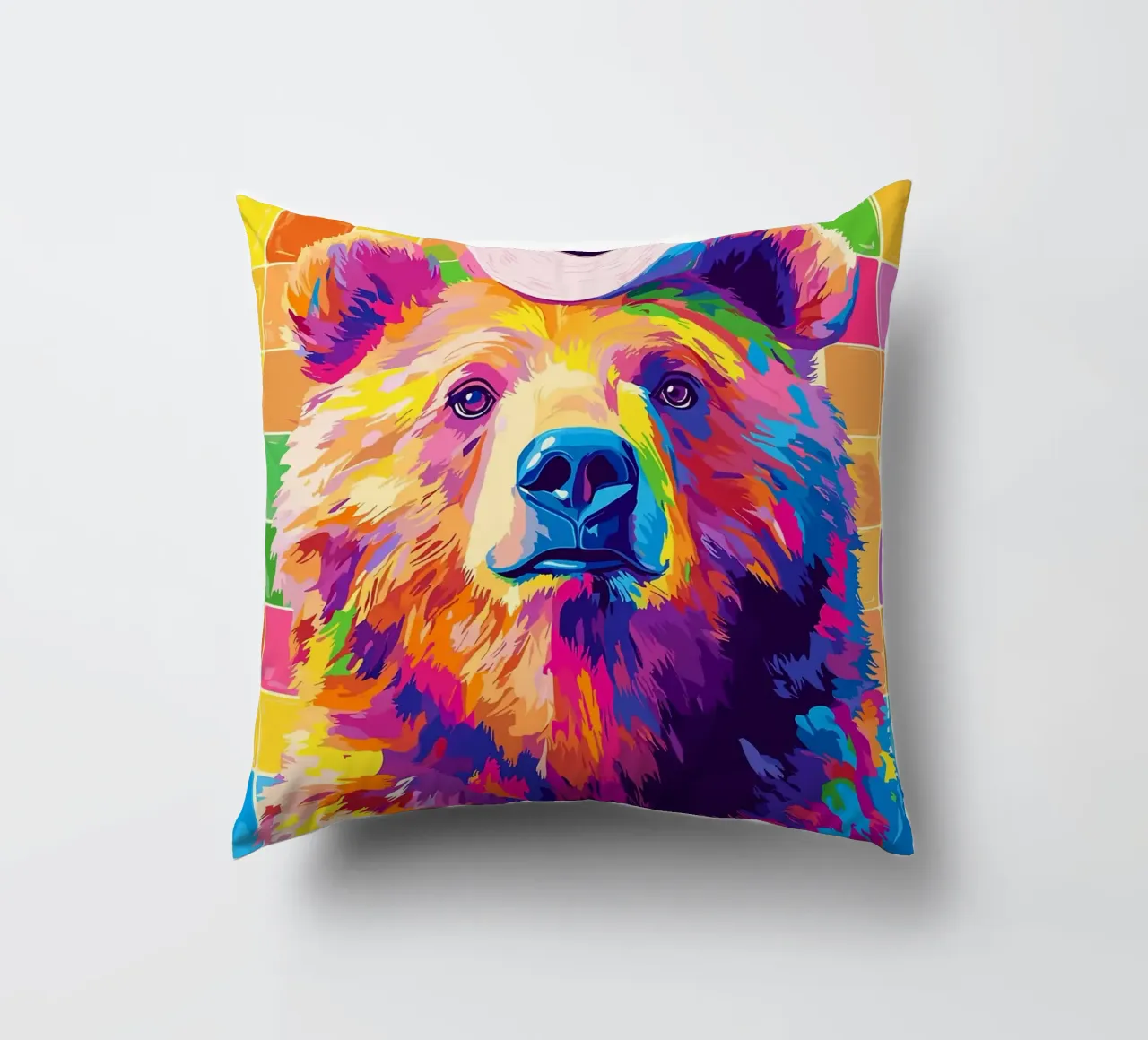 Orso colorato con rotolo di carta igienica cuscino da JoyWalkerShop