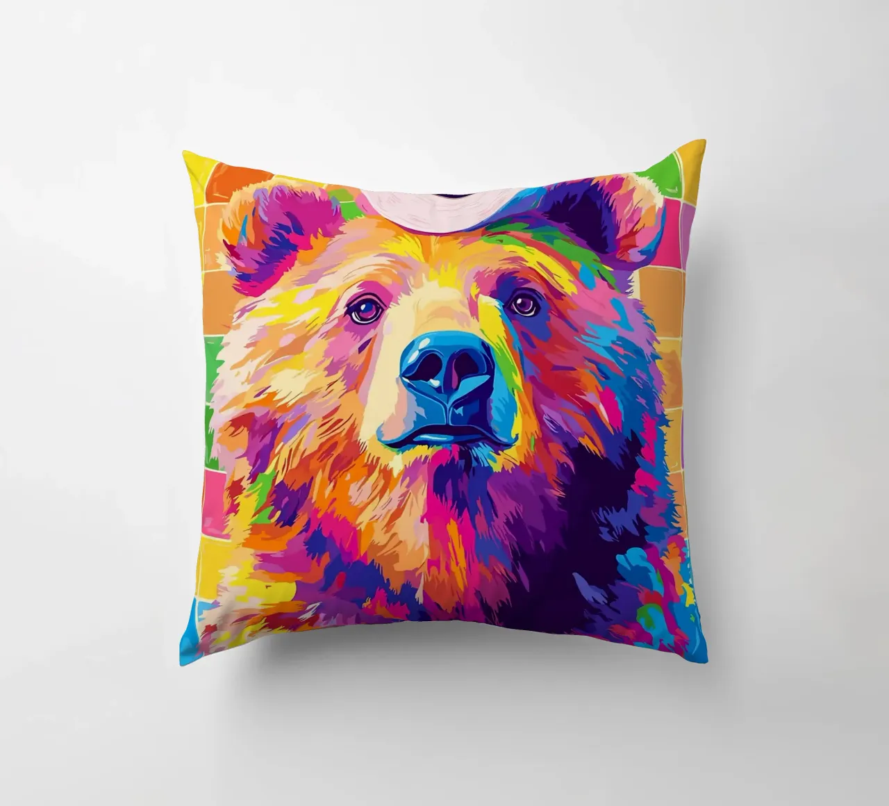 Orso colorato con rotolo di carta igienica cuscino da JoyWalkerShop