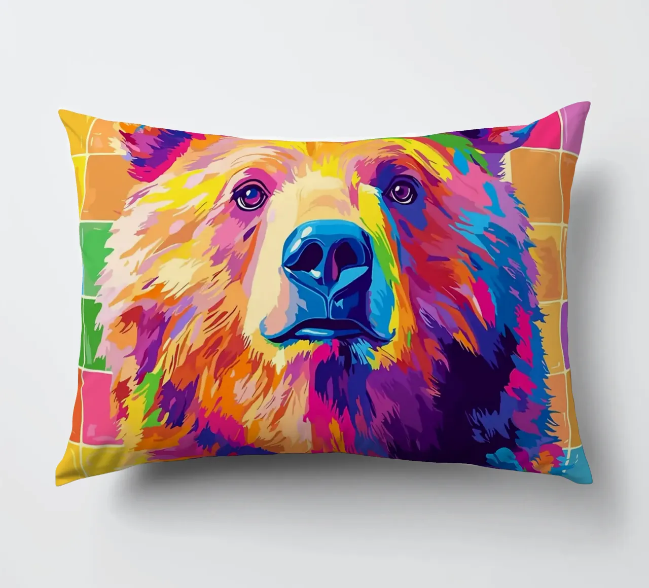 Orso colorato con rotolo di carta igienica cuscino da JoyWalkerShop