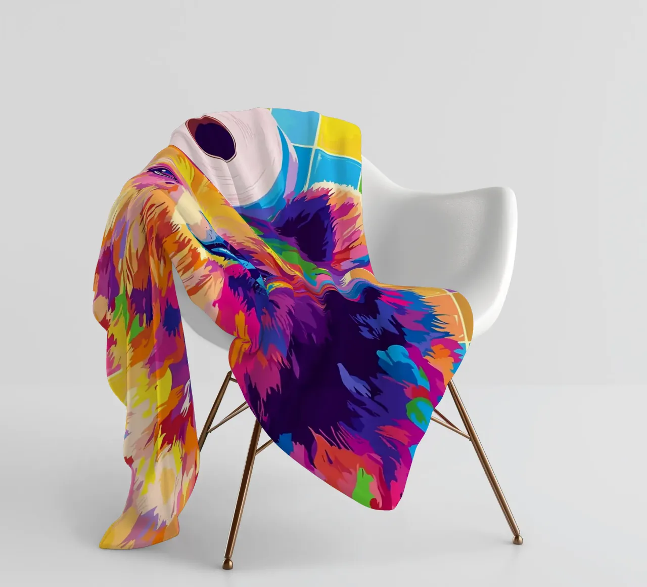 Orso colorato con rotolo di carta igienica coperta in pile da JoyWalkerShop