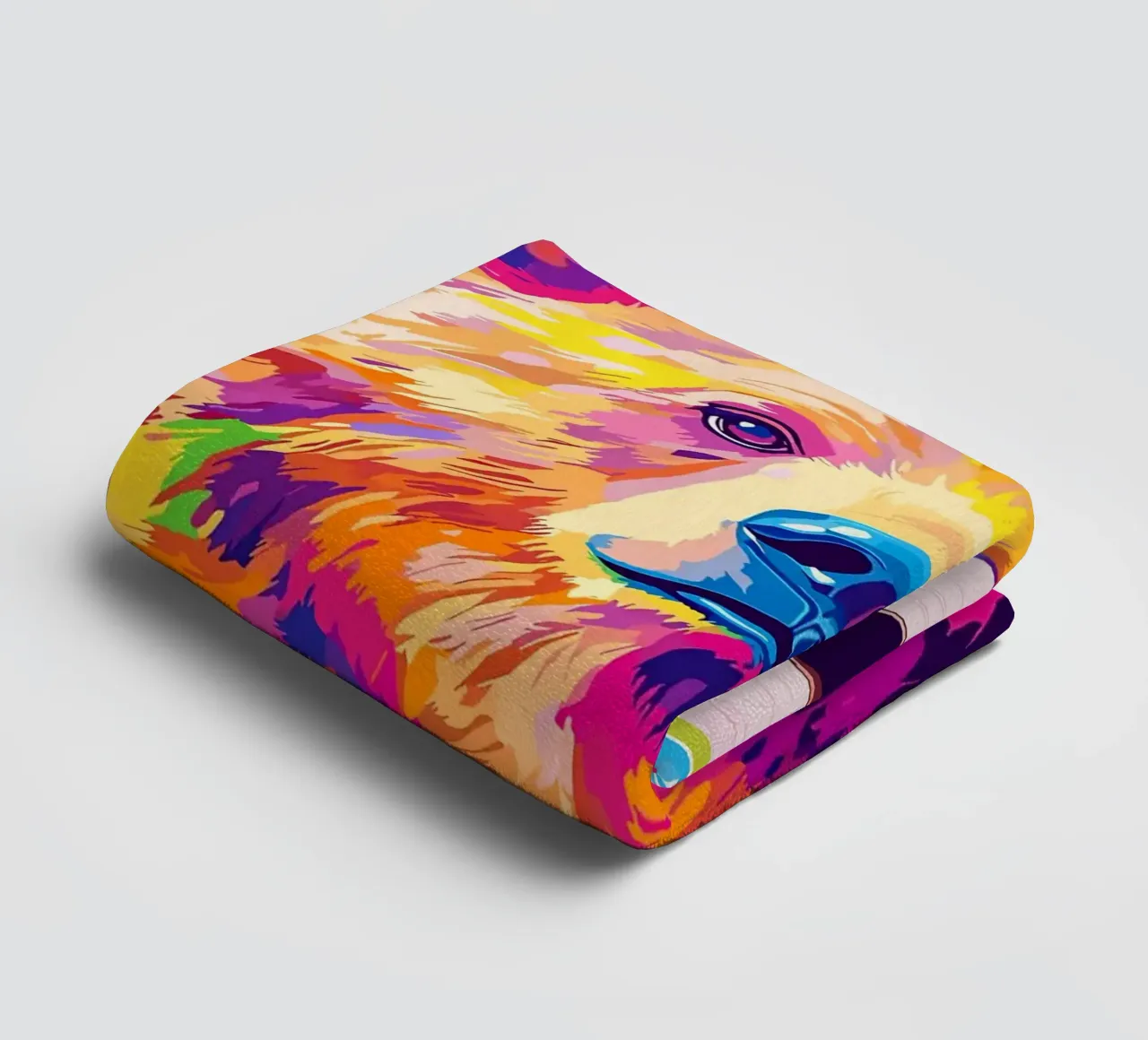 Orso colorato con rotolo di carta igienica asciugamano da bagno da JoyWalkerShop