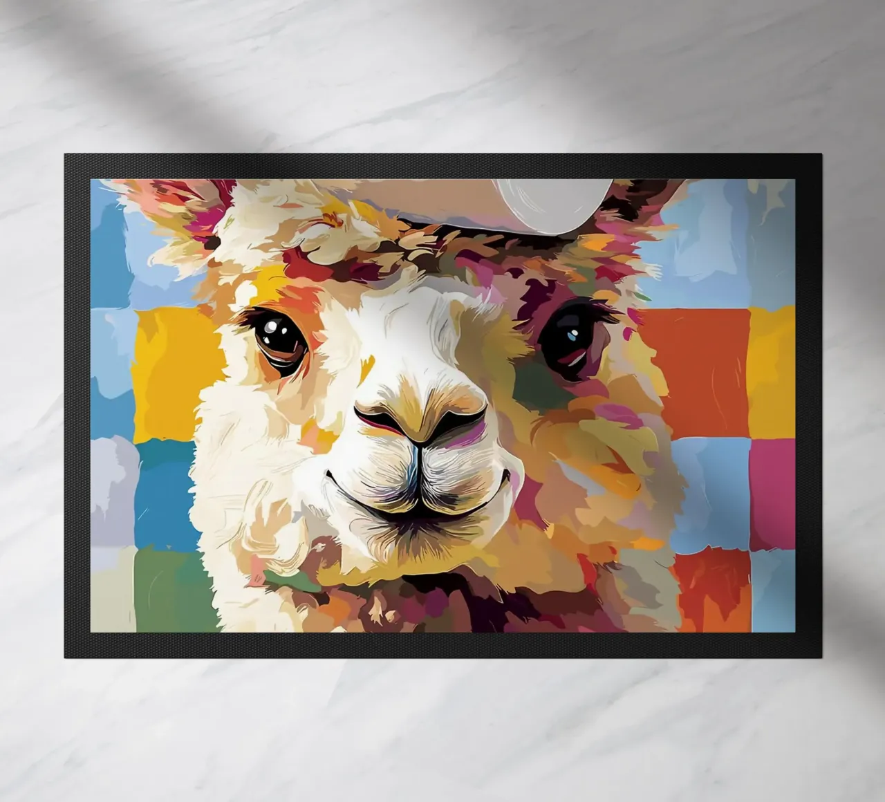 Lama con cappello di carta igienica zerbino da JoyWalkerShop