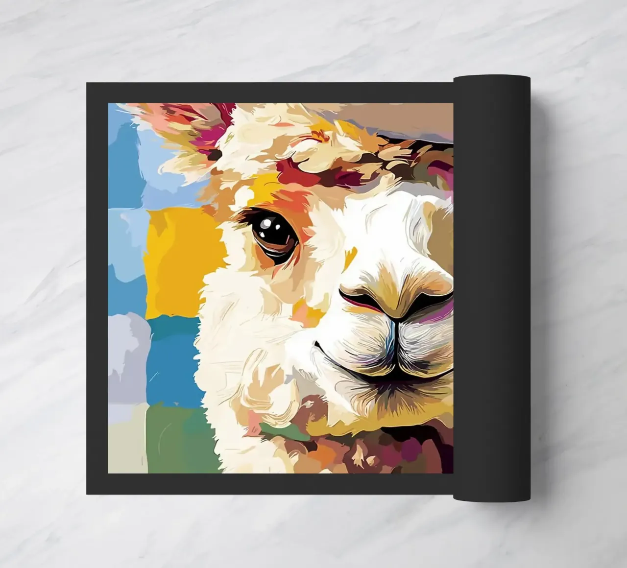 Lama con cappello di carta igienica zerbino da JoyWalkerShop