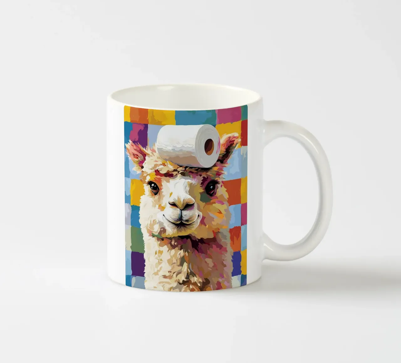 Lama met wc-hoed keramische mok van JoyWalkerShop