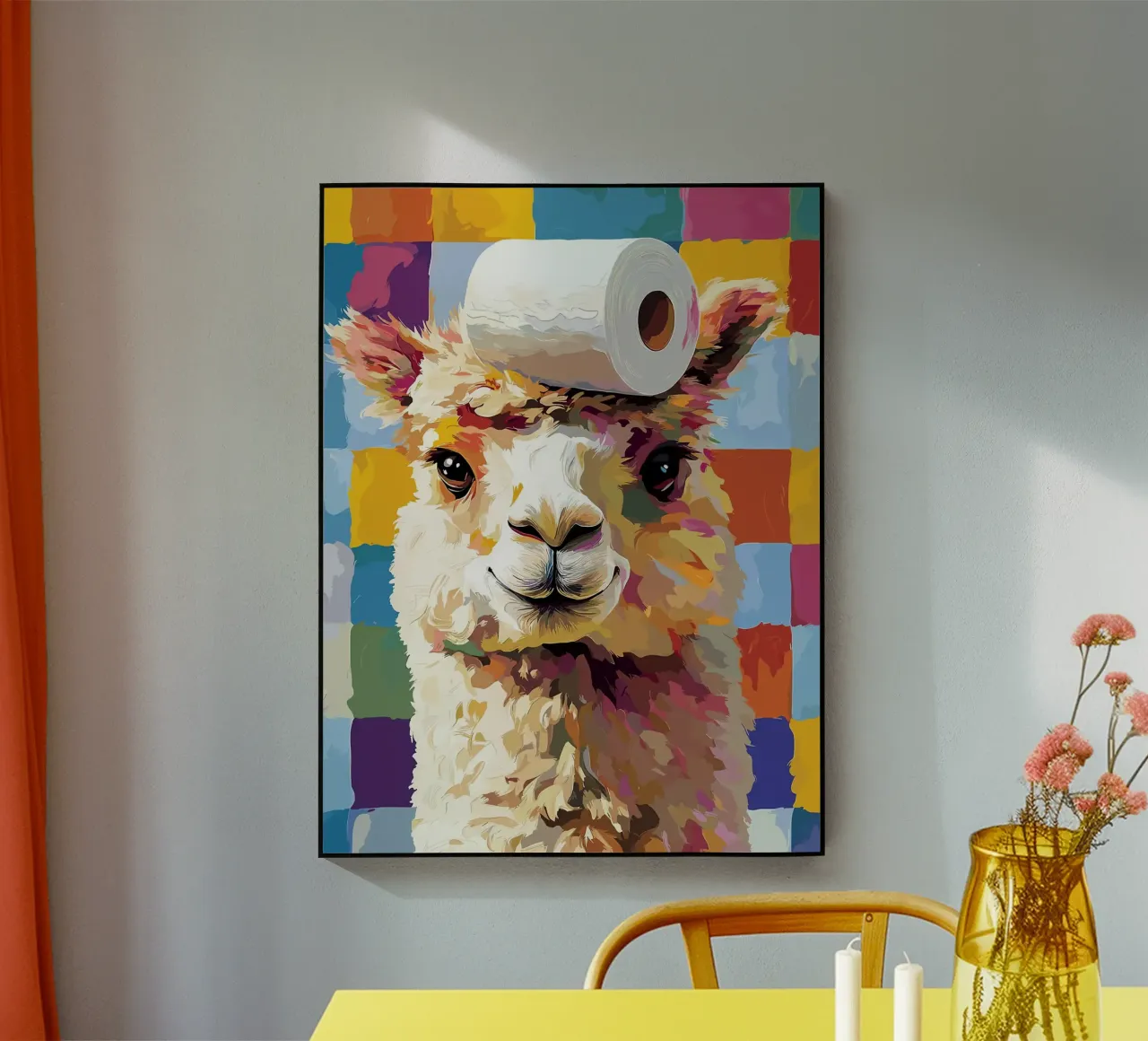 Lama con cappello di carta igienica plexiglass da JoyWalkerShop