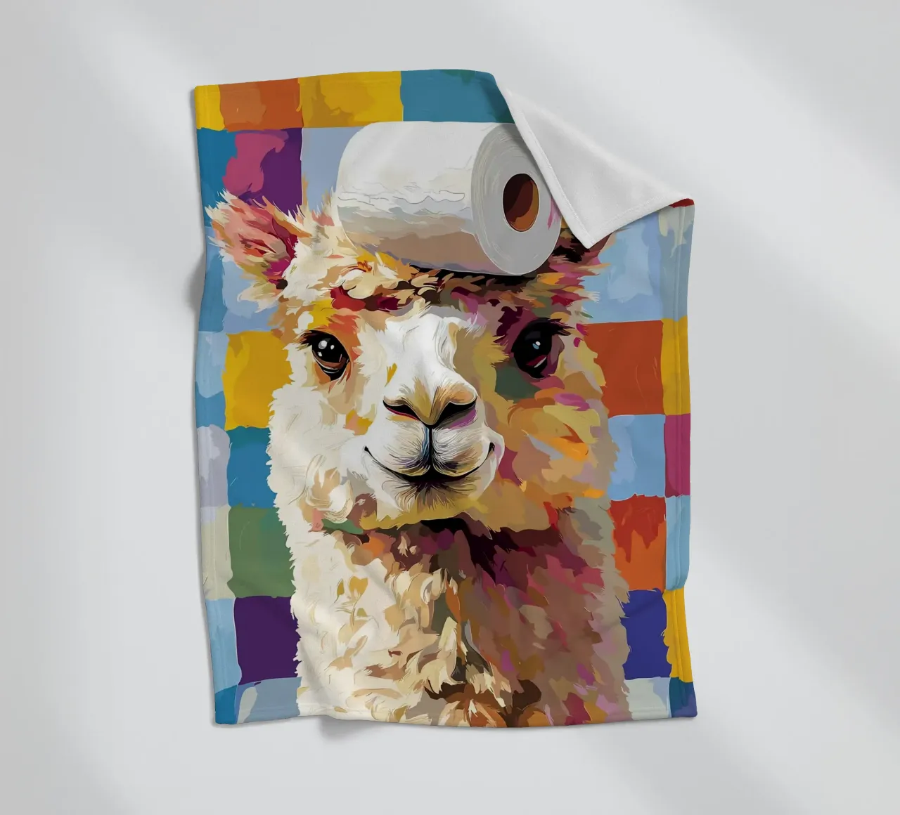 Lama con cappello di carta igienica coperta in pile da JoyWalkerShop