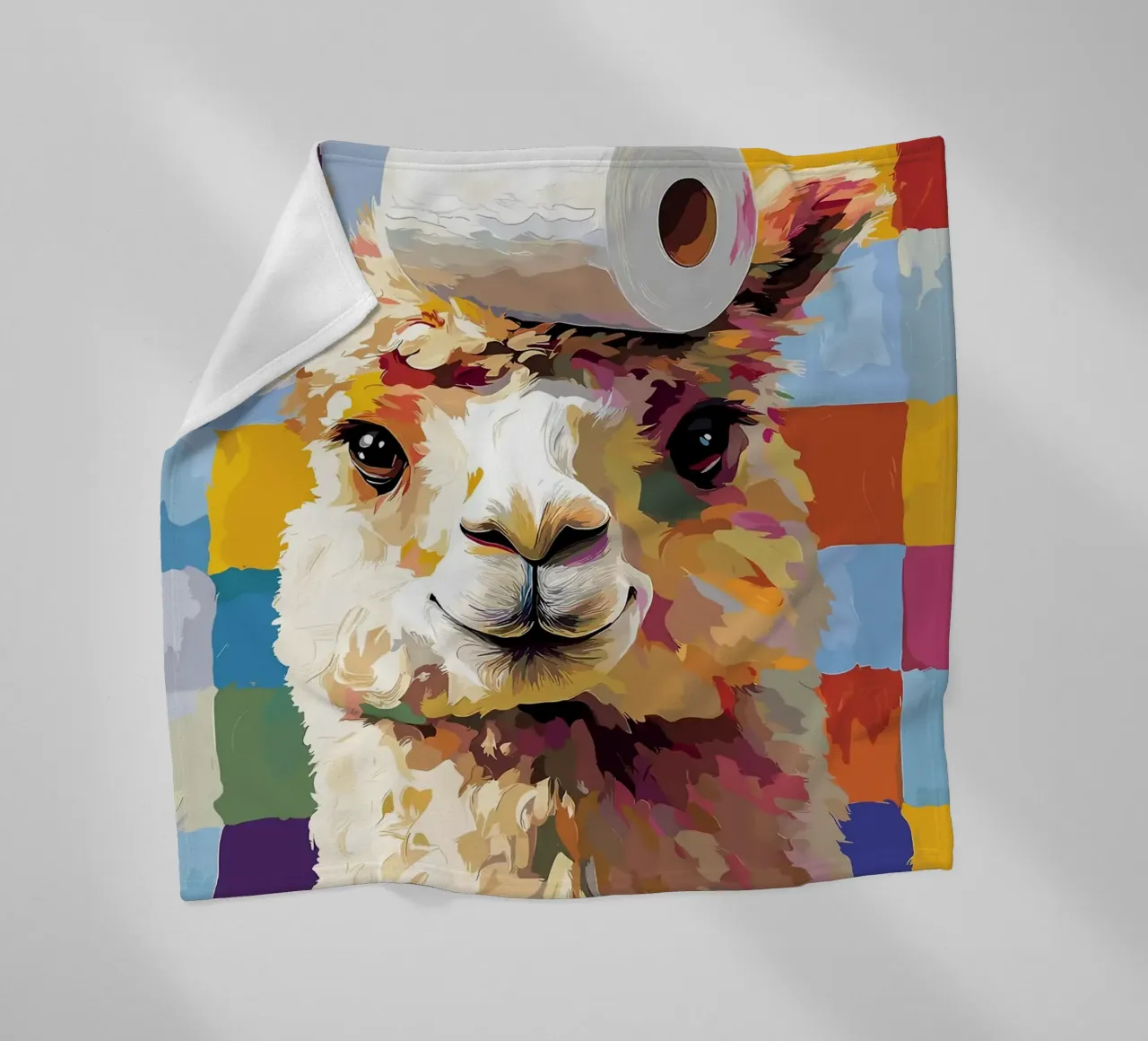 Lama con cappello di carta igienica coperta in pile da JoyWalkerShop