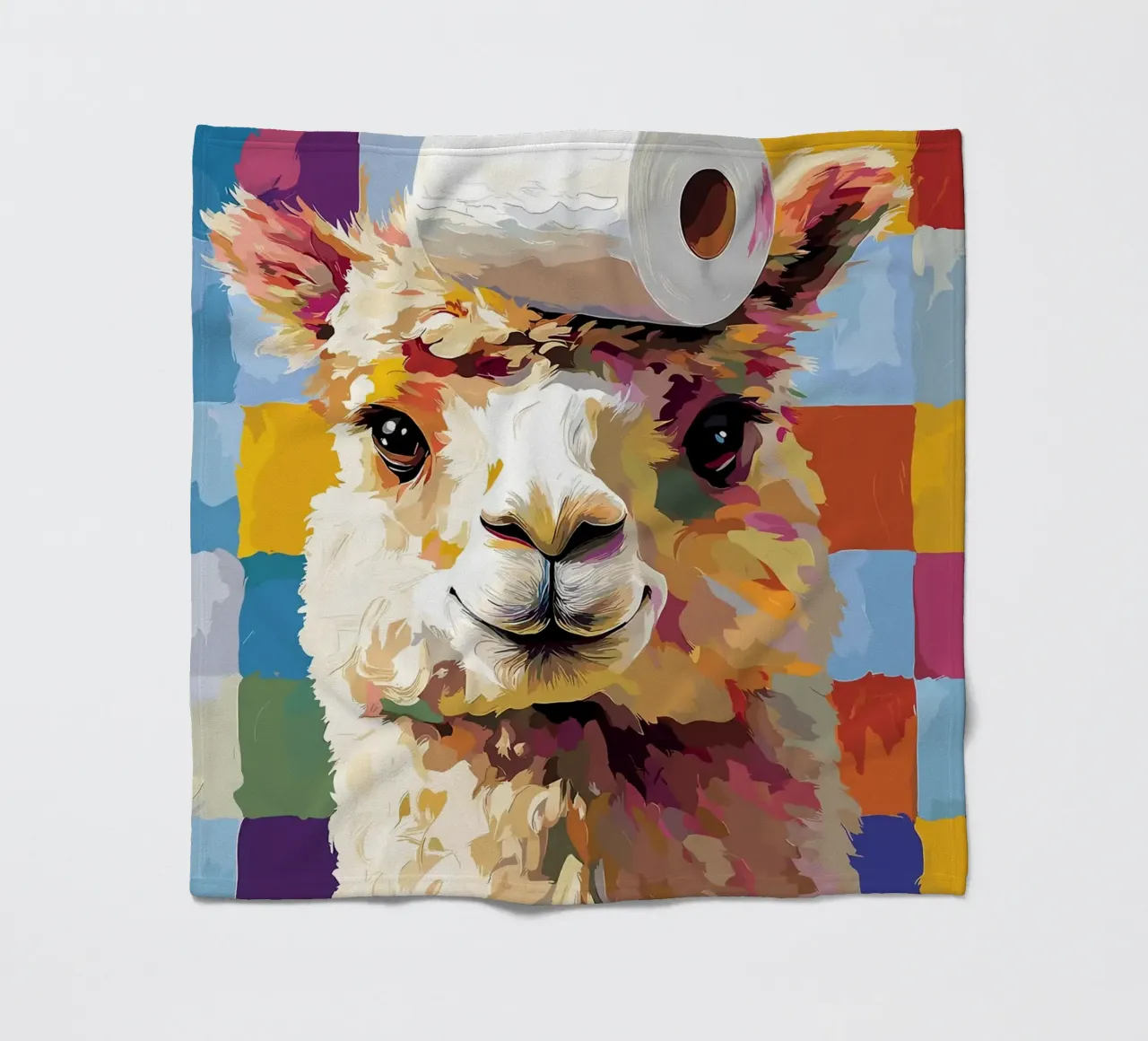 Lama con cappello di carta igienica coperta in pile da JoyWalkerShop