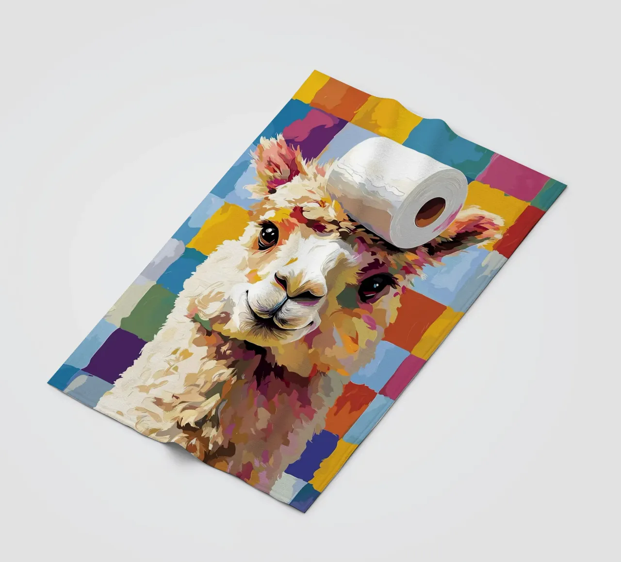 Lama con cappello di carta igienica coperta in pile da JoyWalkerShop