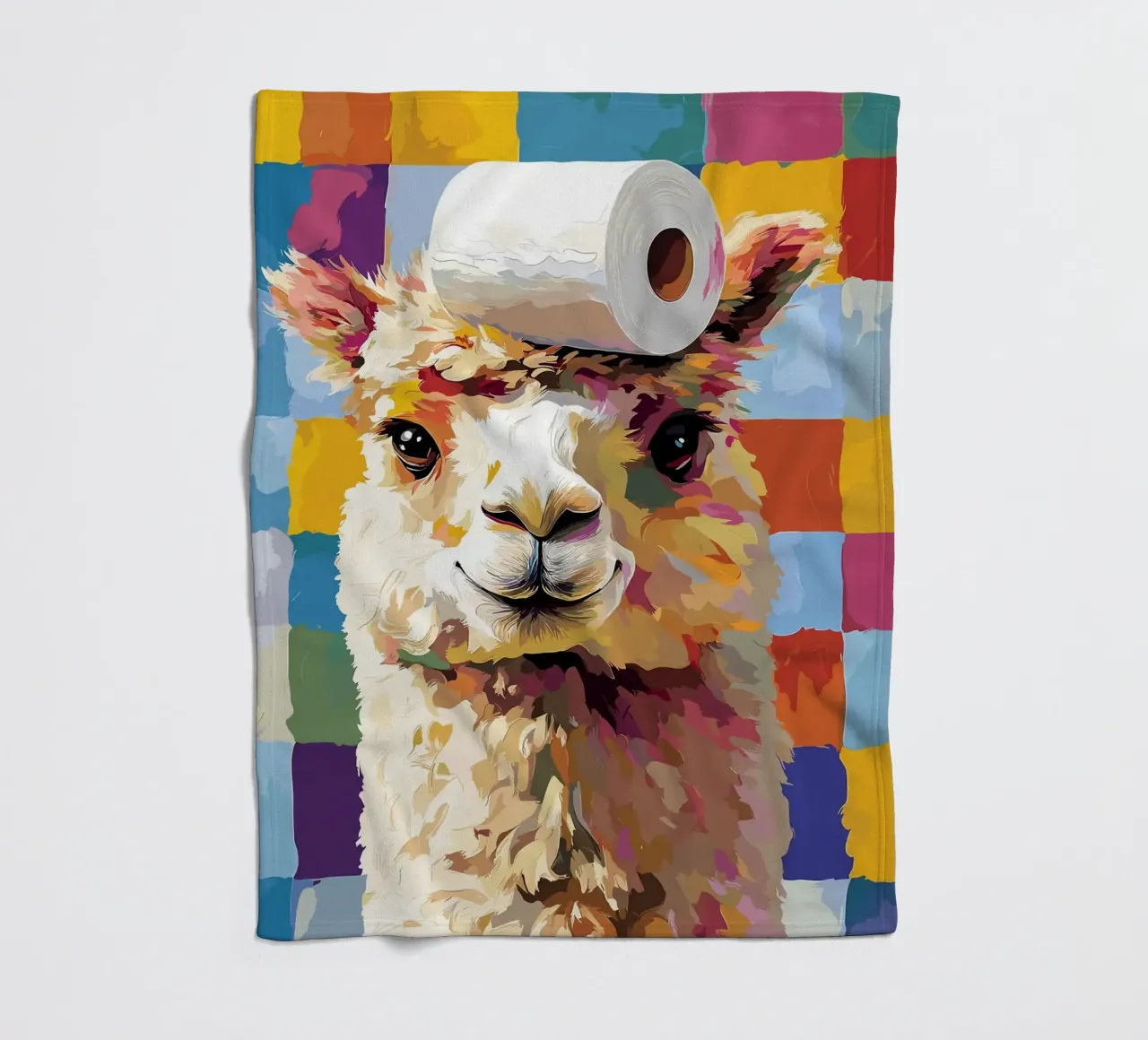 Lama con cappello di carta igienica coperta in pile da JoyWalkerShop