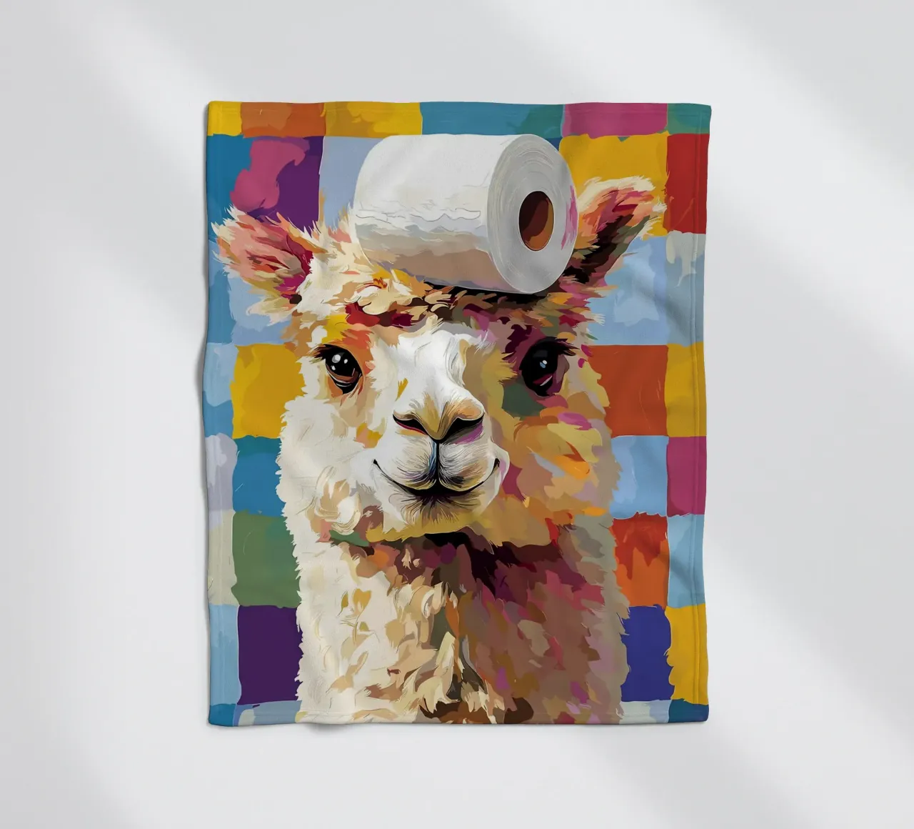 Lama con cappello di carta igienica coperta in pile da JoyWalkerShop