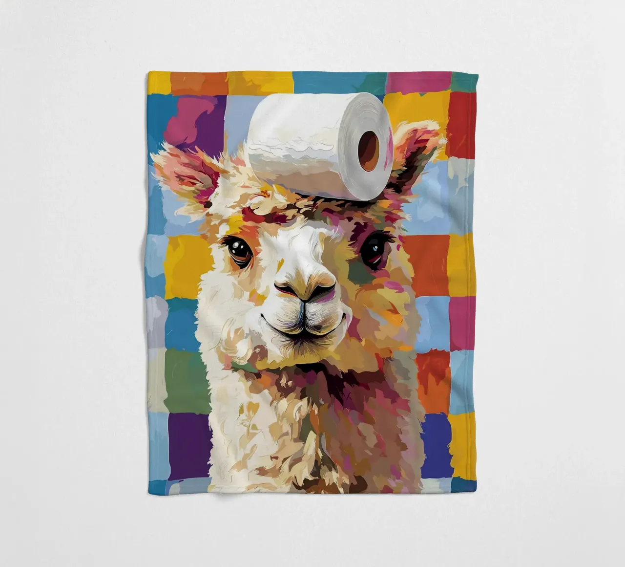 Lama con cappello di carta igienica coperta in pile da JoyWalkerShop