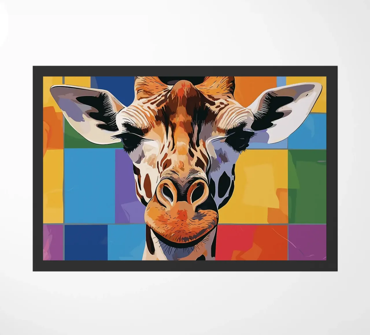 Giraffa con cappello di carta igienica zerbino da JoyWalkerShop