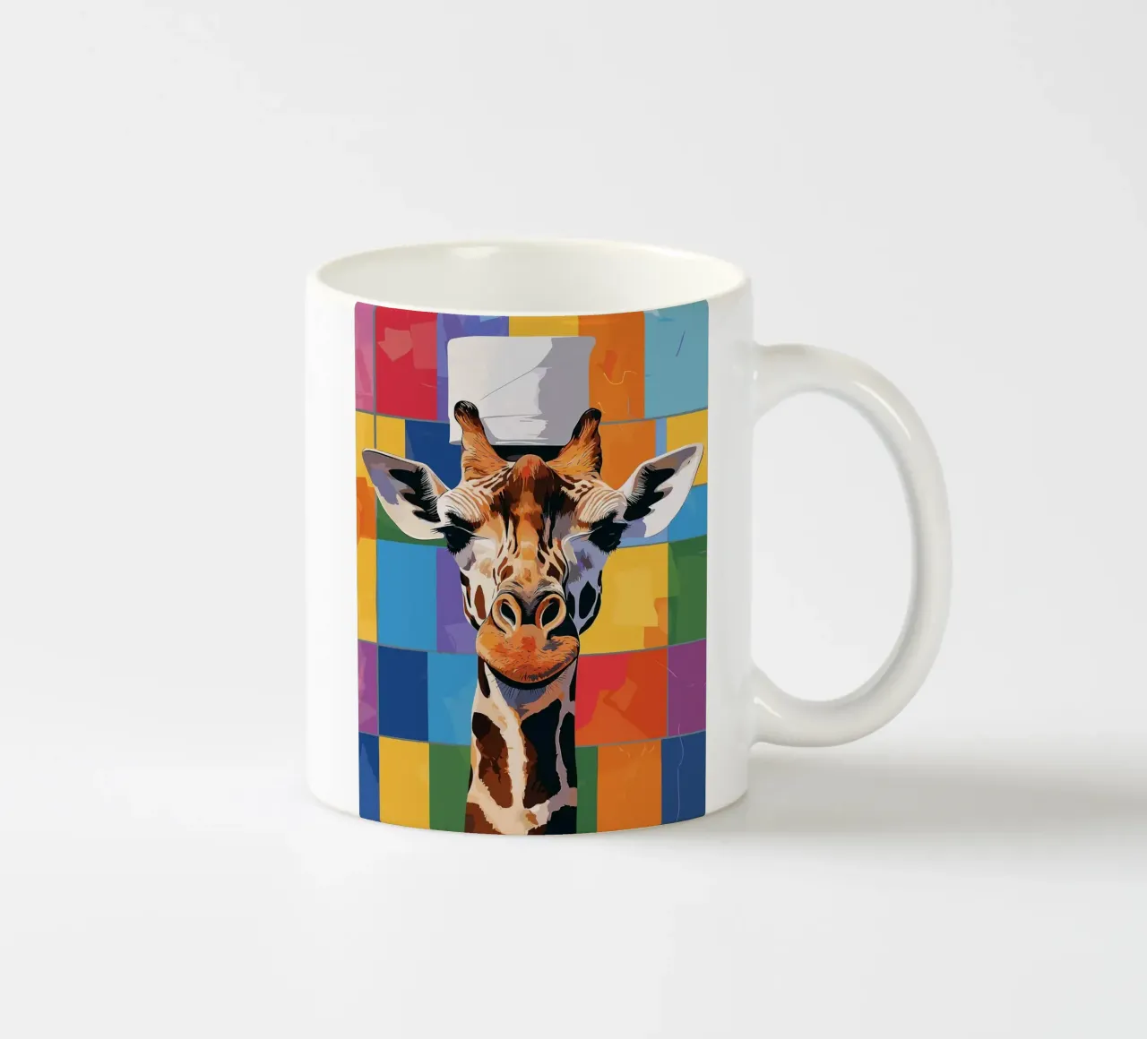 Giraffe met wc-hoed keramische mok van JoyWalkerShop
