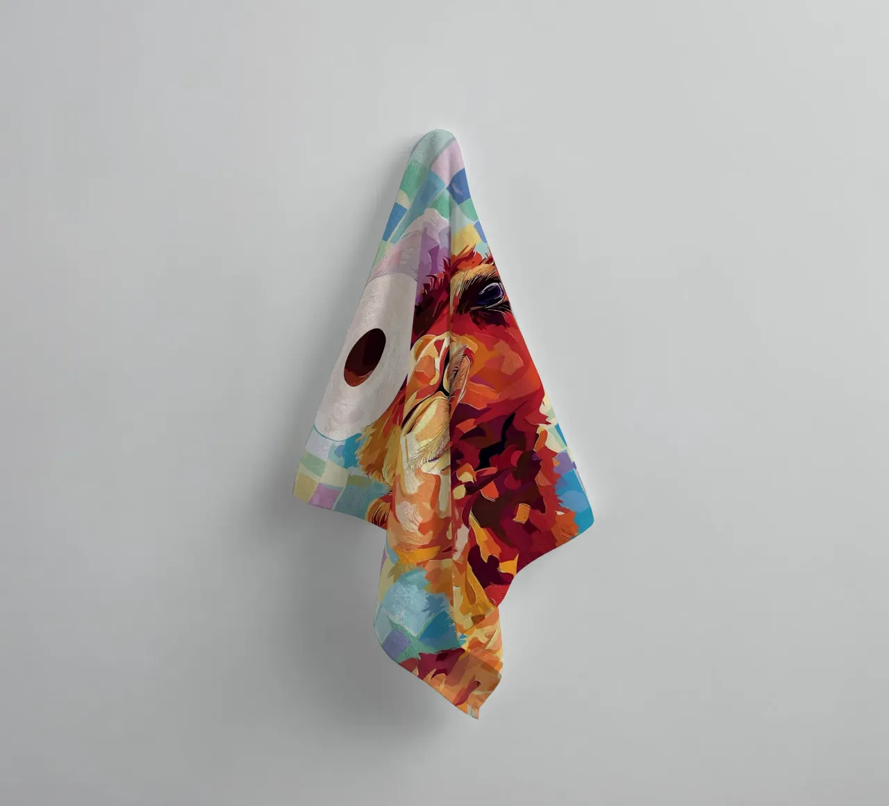 Camel with Toilet Paper on Head towel by JoyWalkerShop