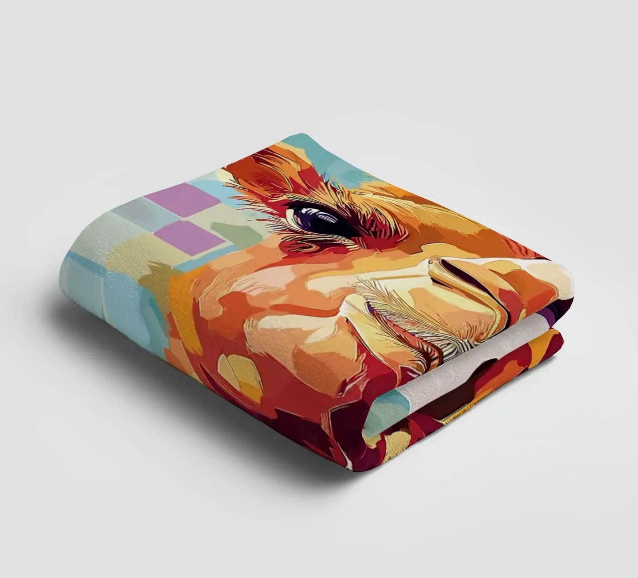 Camel with Toilet Paper on Head towel by JoyWalkerShop