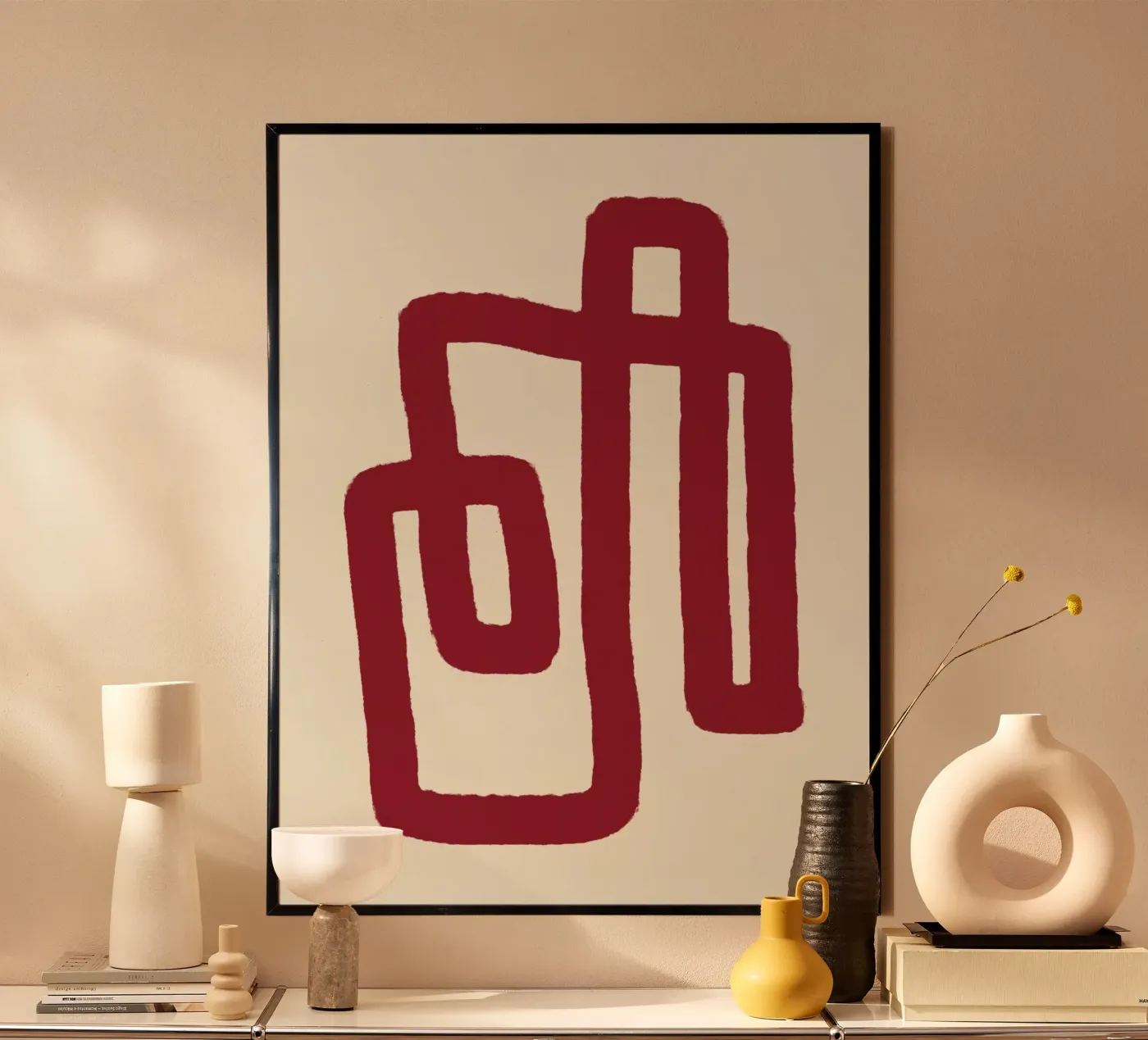 Loop astratto rosso poster da Life of Pie