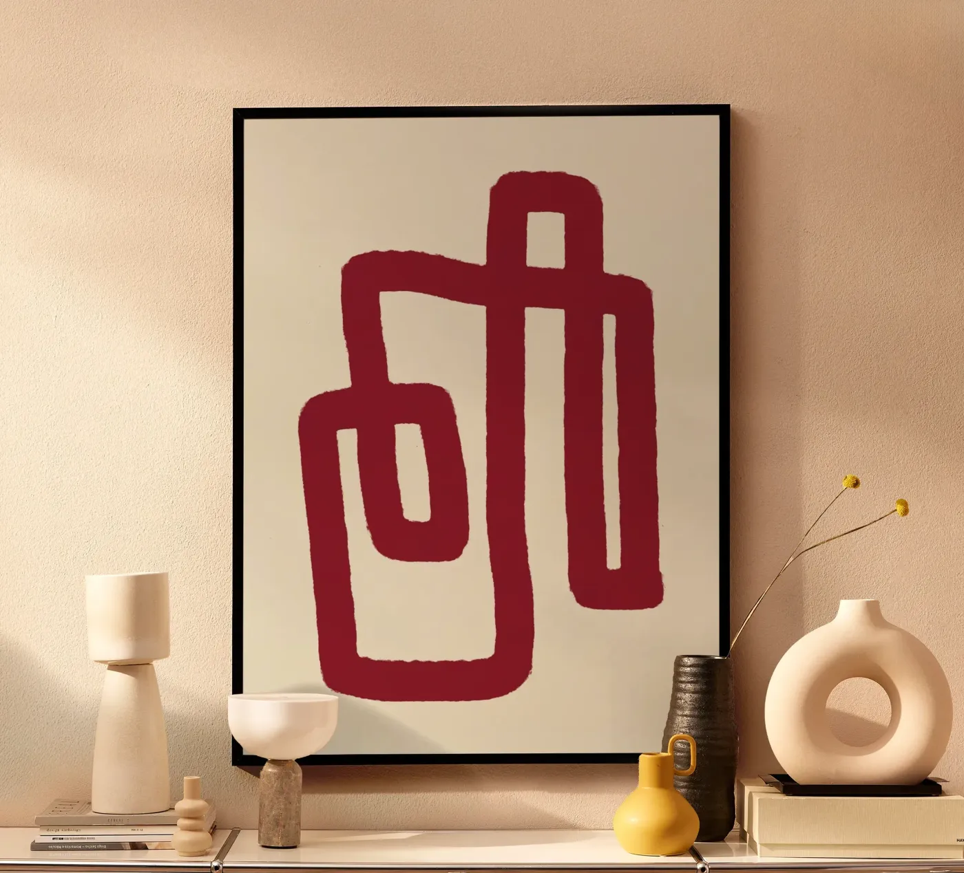 Loop astratto rosso poster da Life of Pie