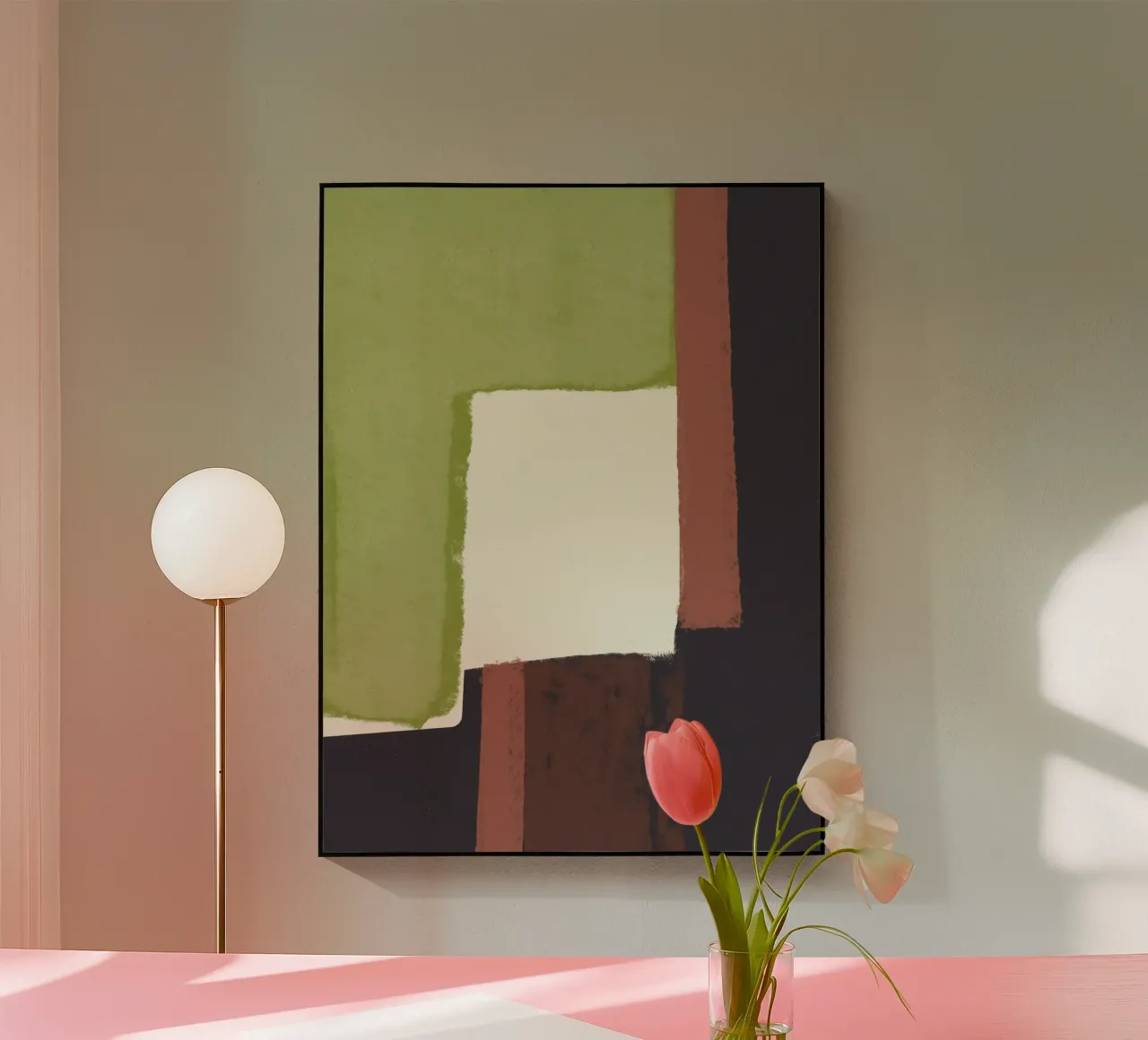Composizione geometrica moderna plexiglass da Life of Pie