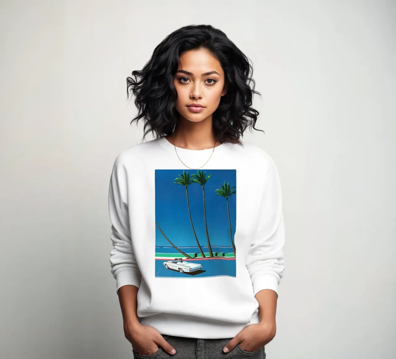 Auto bianca Orgoglio Hiroshi Nagai felpa da KOOL STORE