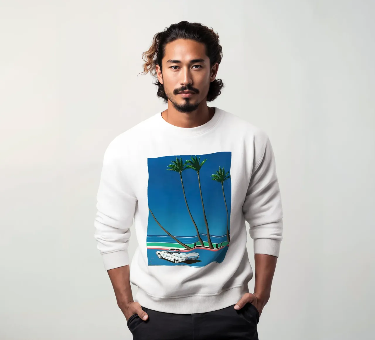 Auto bianca Orgoglio Hiroshi Nagai felpa da KOOL STORE