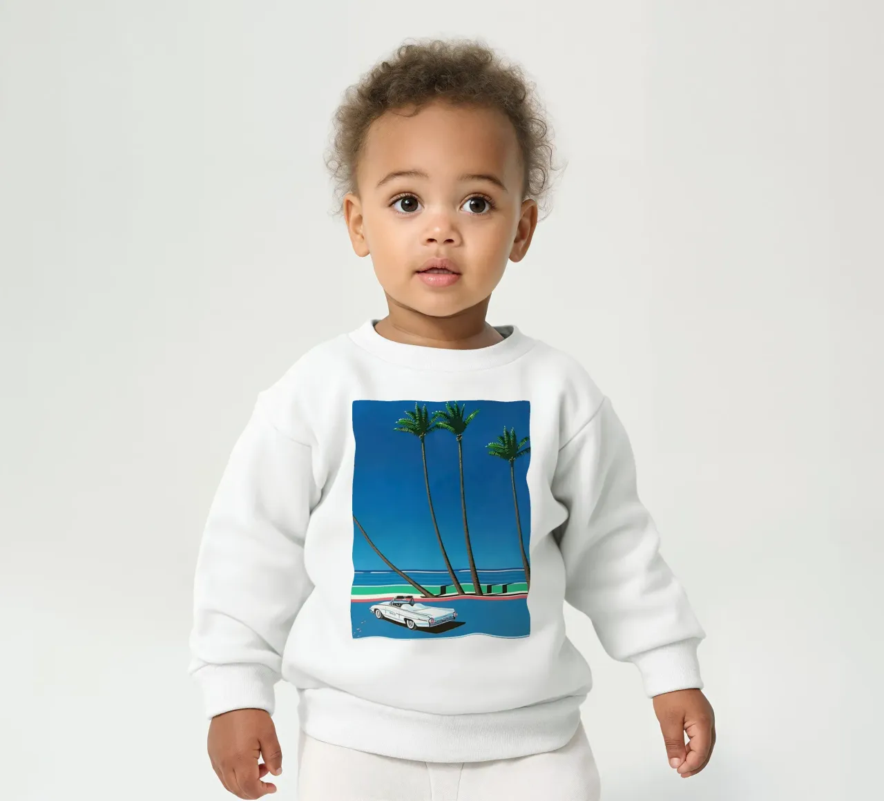 Auto bianca Orgoglio Hiroshi Nagai felpa neonato da KOOL STORE