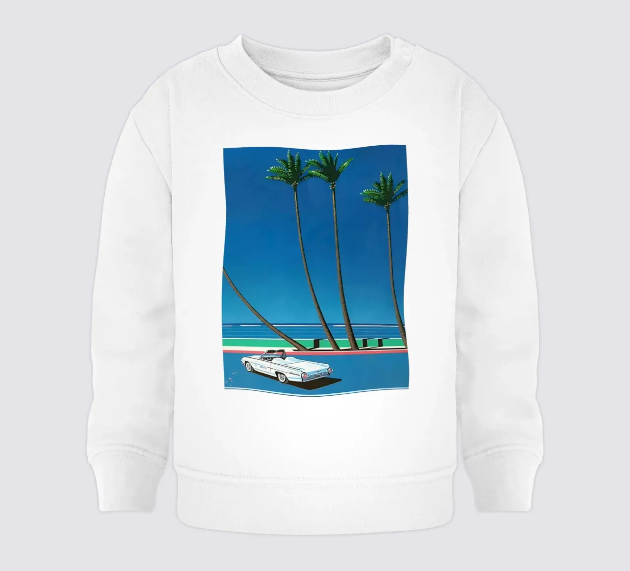 Auto bianca Orgoglio Hiroshi Nagai felpa neonato da KOOL STORE