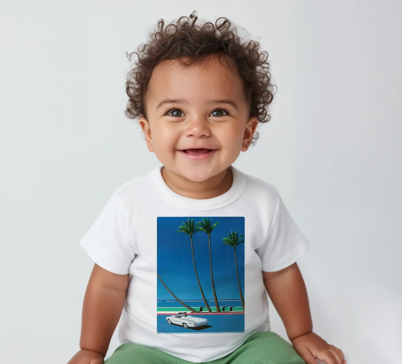 Auto bianca Orgoglio Hiroshi Nagai maglietta neonato da KOOL STORE