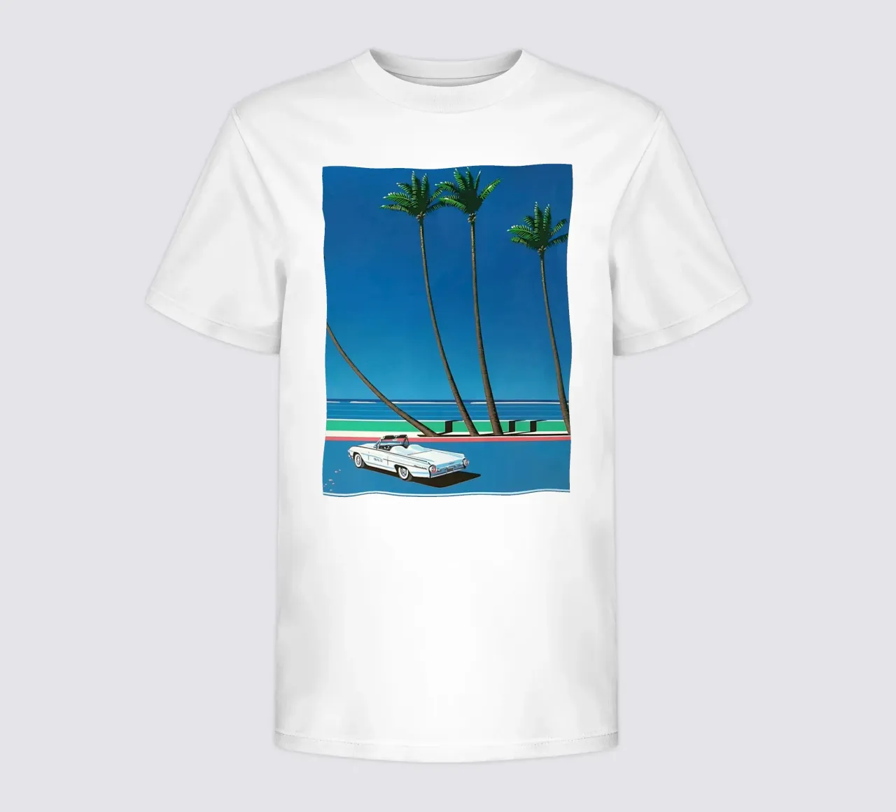 Auto bianca Orgoglio Hiroshi Nagai t-shirt bambini da KOOL STORE