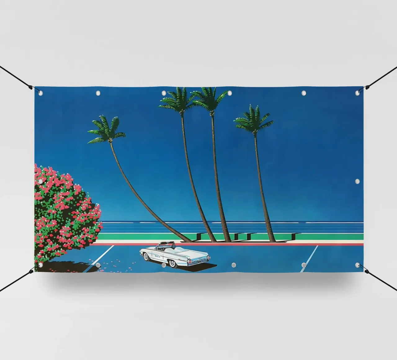 Auto bianca Orgoglio Hiroshi Nagai telo in pvc da KOOL STORE